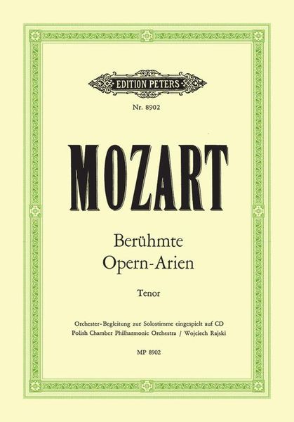 Mozart: Famous Opera Arias for Tenor