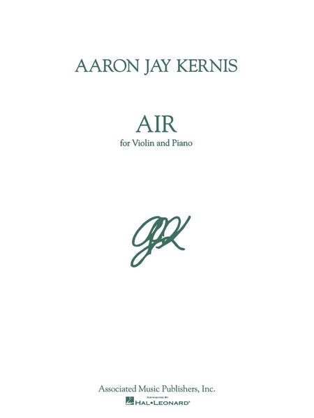 Kernis: Air for Violin and Piano