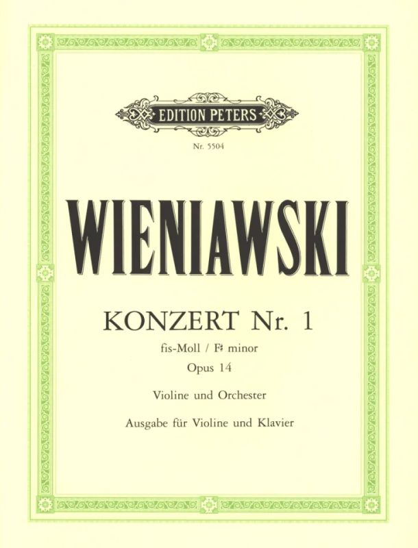 Wieniawski: Violin Concerto No. 1 in F-sharp Minor, Op. 14