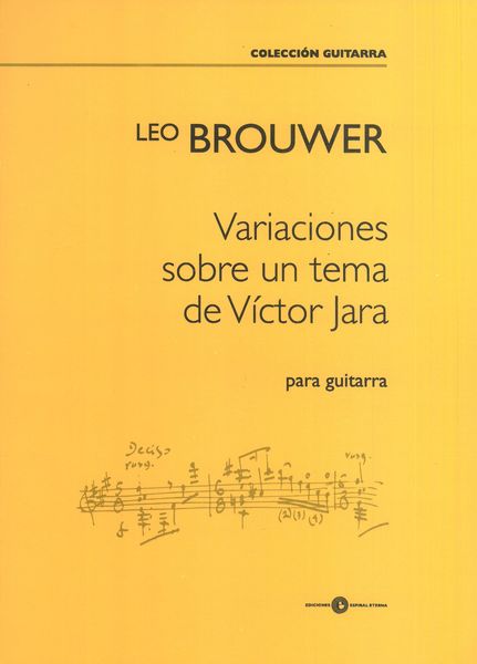 Brouwer: Variaciones sobre un tema de Víctor Jara