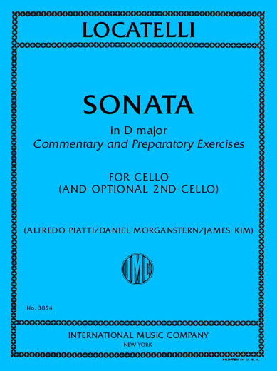 Commentary and Preparatory Exercises to Locatelli's Sonata in D Major