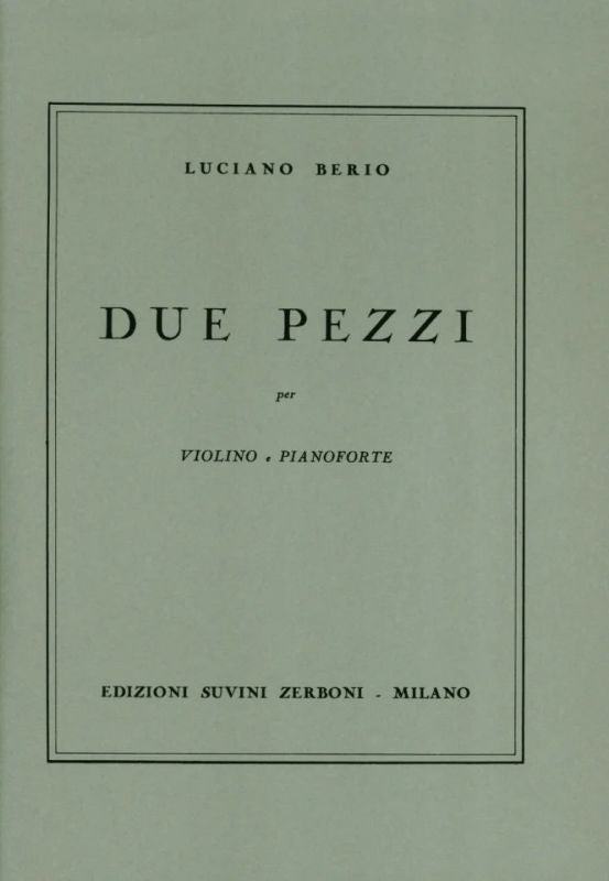 Berio: 2 Pezzi