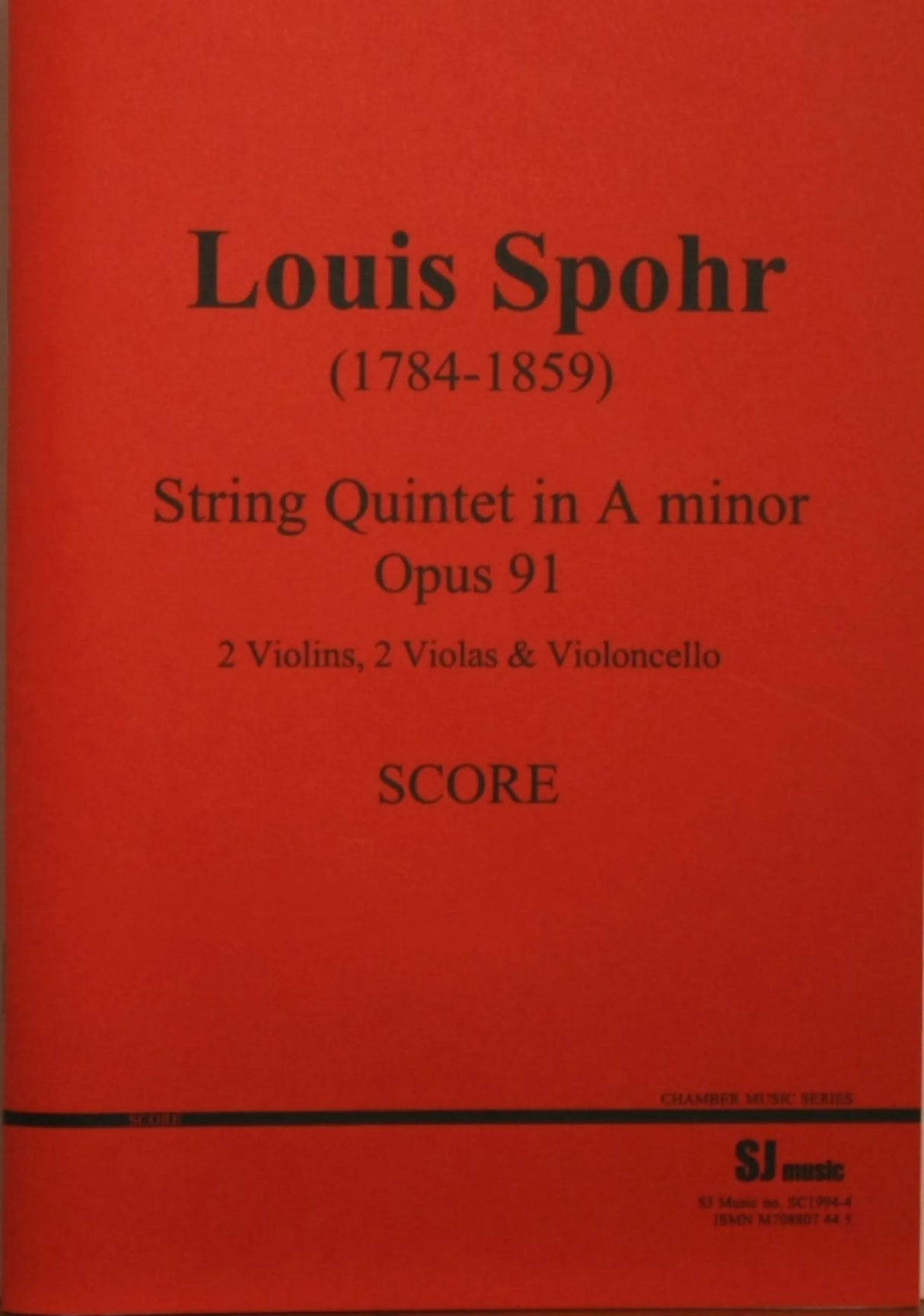 Spohr: String Quintet in A Minor, Op. 91