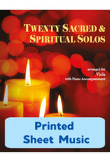 20 Sacred & Spiritual Solos for Viola and Piano