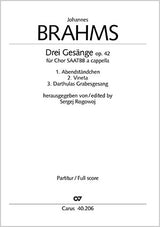 Brahms: Drei Gesänge, Op. 42