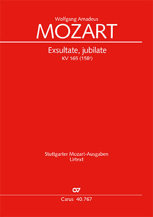 Mozart: Exsultate, jubilate, K. 165 (158a)