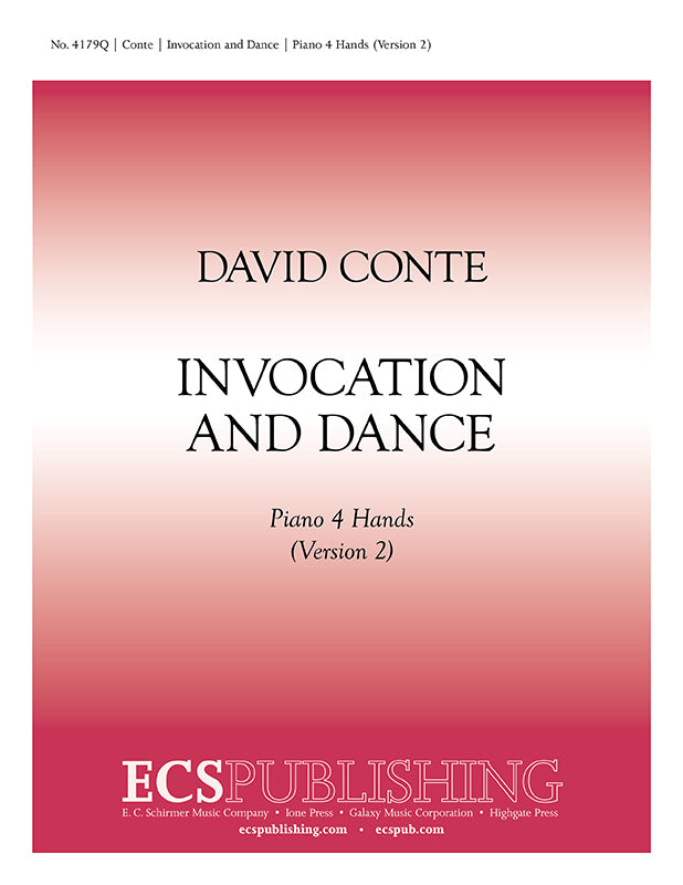 Conte: Invocation and Dance (Version for Piano & Percussion)