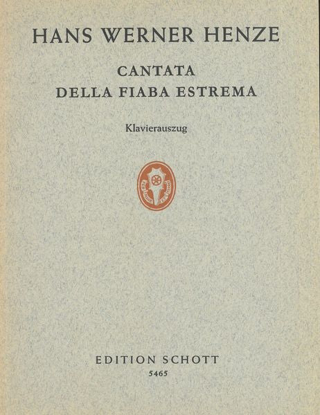 Henze: Cantata della fiaba estrema