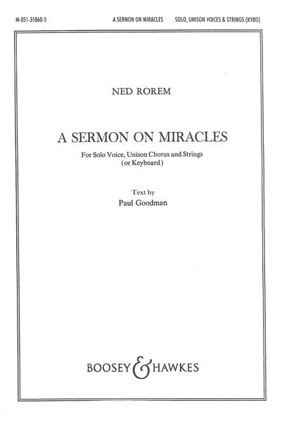 Rorem: A Sermon on Miracles