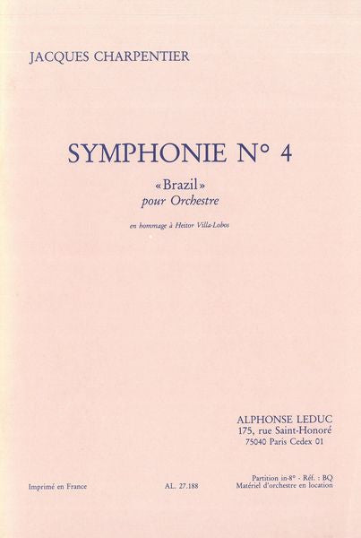 J. Charpentier: Symphony No. 4