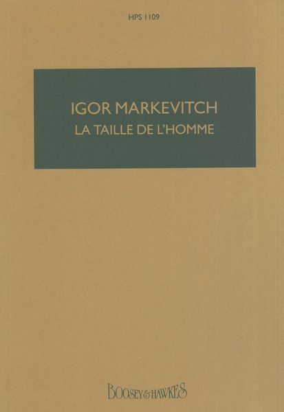 Markevitch: La Taille de l'Homme