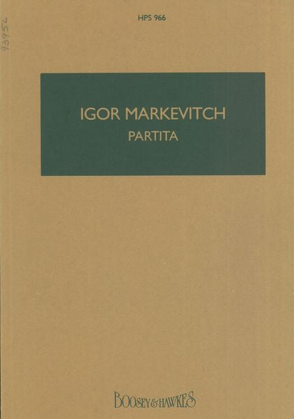 Markevitch: Partita