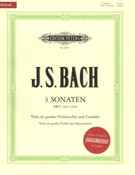 Bach: 3 Gamba (Cello) Sonatas, BWV 1027-1029