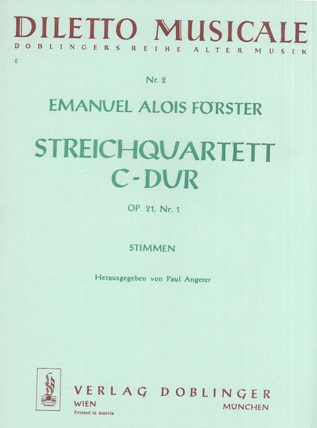 Förster: String Quartet in C Major, Op. 21, No. 1