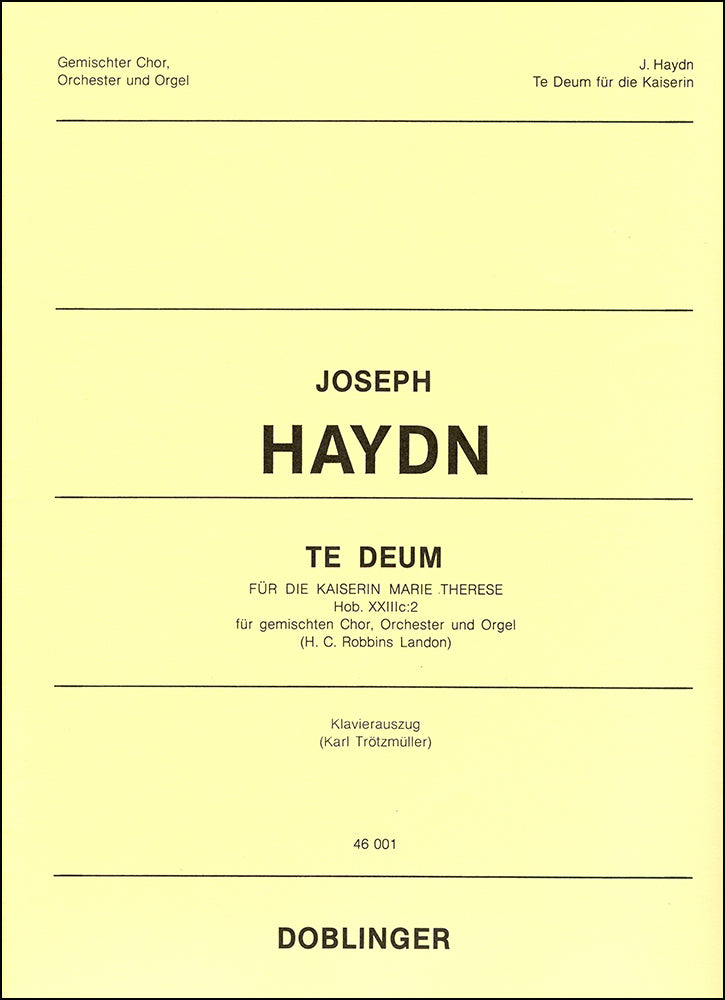 Haydn: Te Deum in C Major, Hob. XXIIIc:2