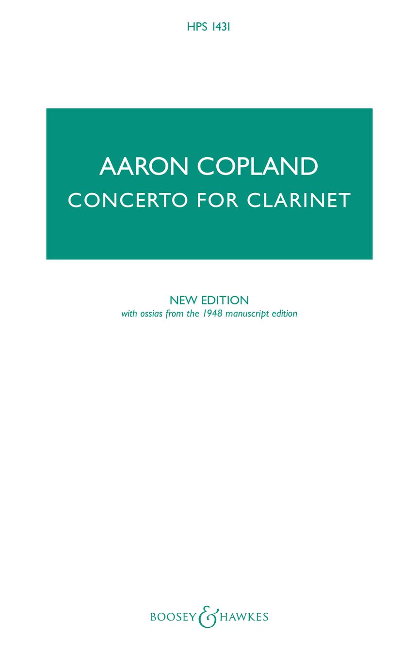 Copland: Clarinet Concerto