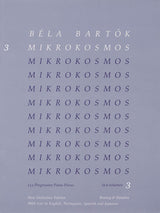 Bartók: Mikrokosmos - Volume 3