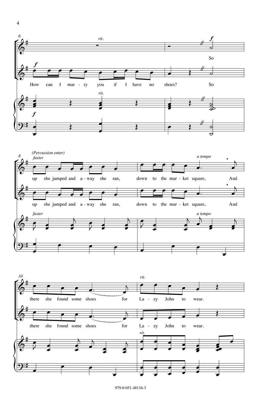 Lazy John (arr. for treble chorus)