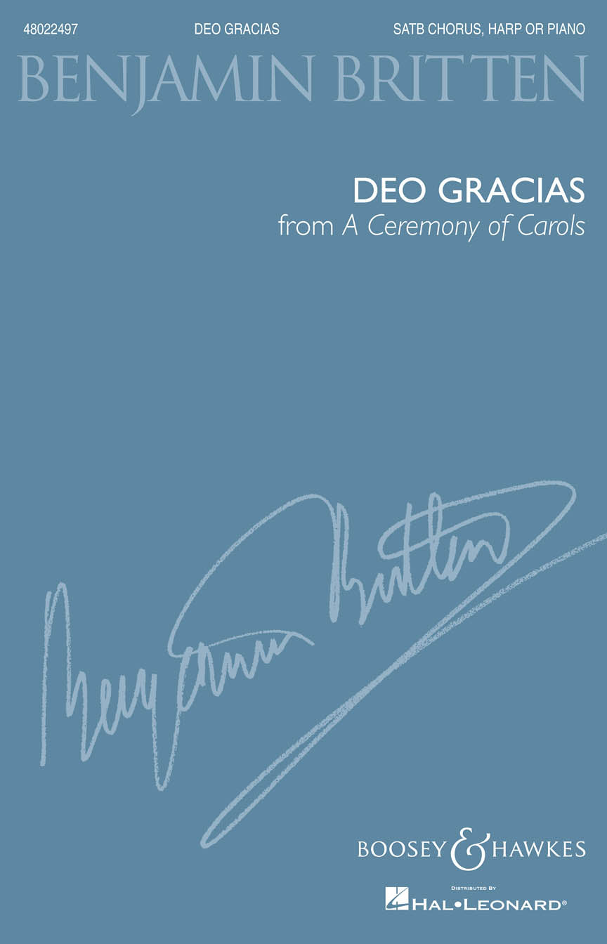 Britten: Deo Gracias from A Ceremony of Carols (arr. for SATB and harp/piano)