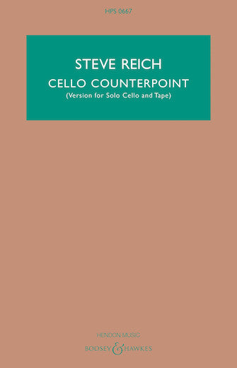 Reich: Cello Counterpoint