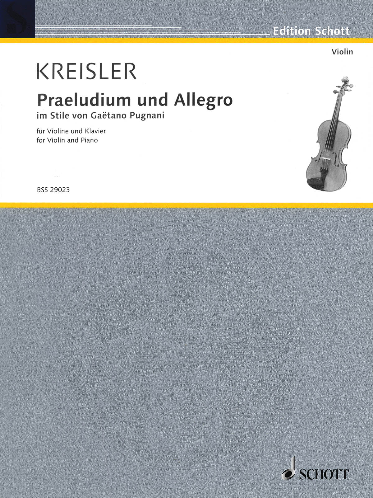 Kreisler: Praeludium and Allegro