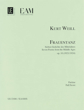 Weill: Frauentanz, Op. 10