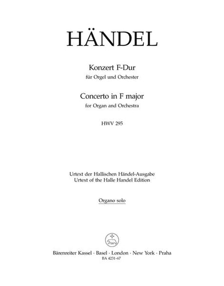 Handel: Organ Concerto No. 13 in F Major, HWV 295