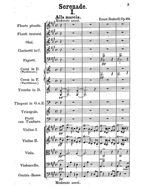 Rudorff: Serenade No. 1 in A Major, Op. 20