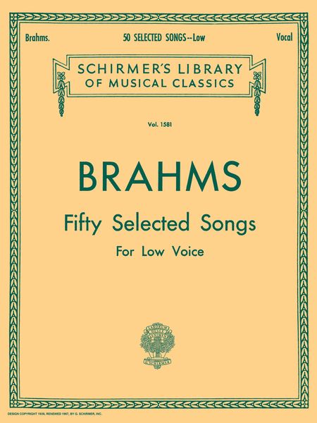 Brahms: 50 Selected Songs