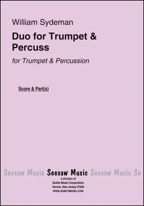 Sydeman: Duo for Trumpet & Percussion