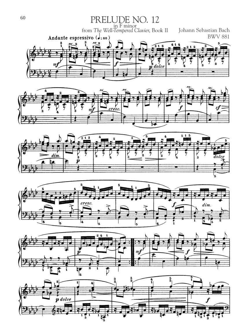 Bach: Easiest Piano Pieces