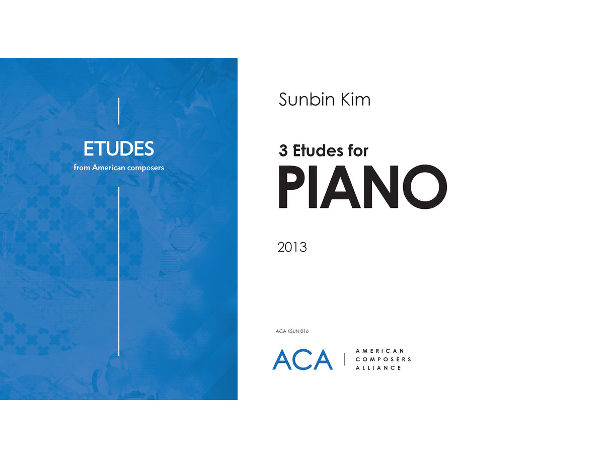 S.C. Kim: 3 Etudes