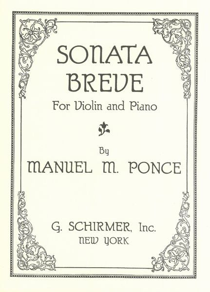 Ponce: Sonata Breve