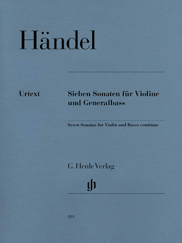 Handel: 7 Sonatas for Violin and Basso continuo