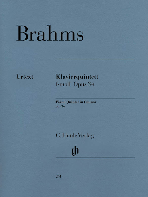 Brahms: Piano Quintet in F Minor, Op. 34