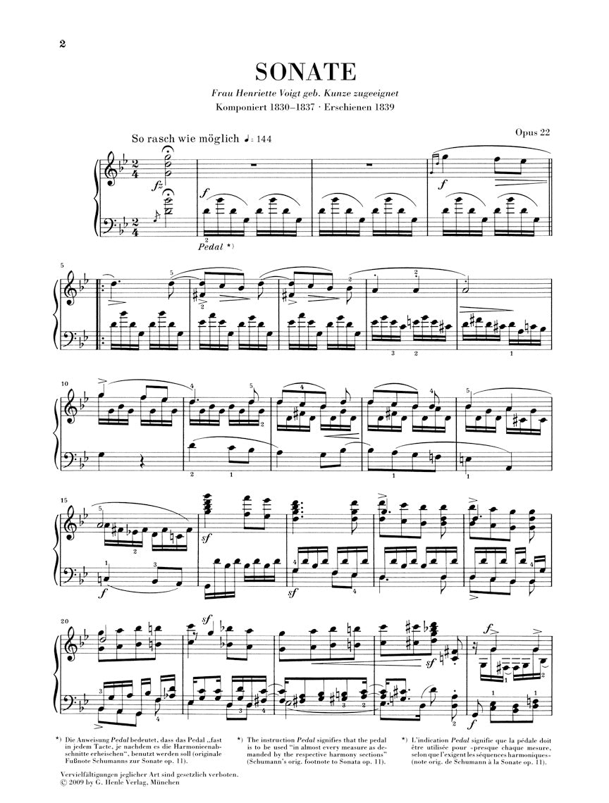 Schumann: Piano Sonata in G Minor
