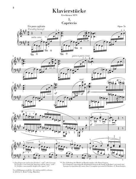 Brahms: Piano Pieces