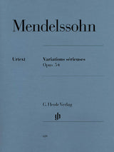 Mendelssohn: Variations sérieuses, Op. 54