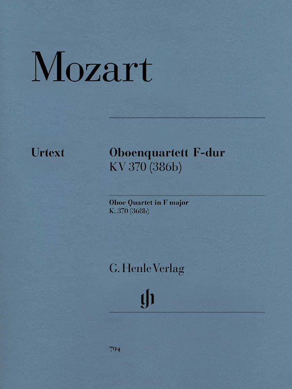 Mozart: Oboe Quartet in F Major, K. 370 (368b)