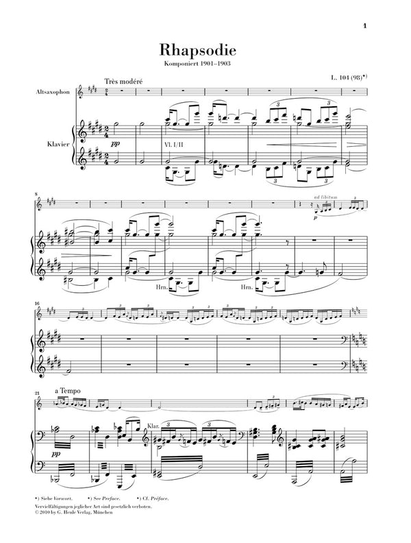 Debussy: La fille aux cheveux de lin (arr. for violin & piano) - Ficks Music