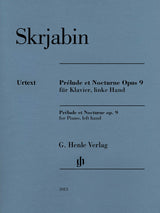 Scriabin: Prélude et Nocturne, Op. 9