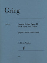 Grieg: Violin Sonata No. 2 in G Major, Op. 13