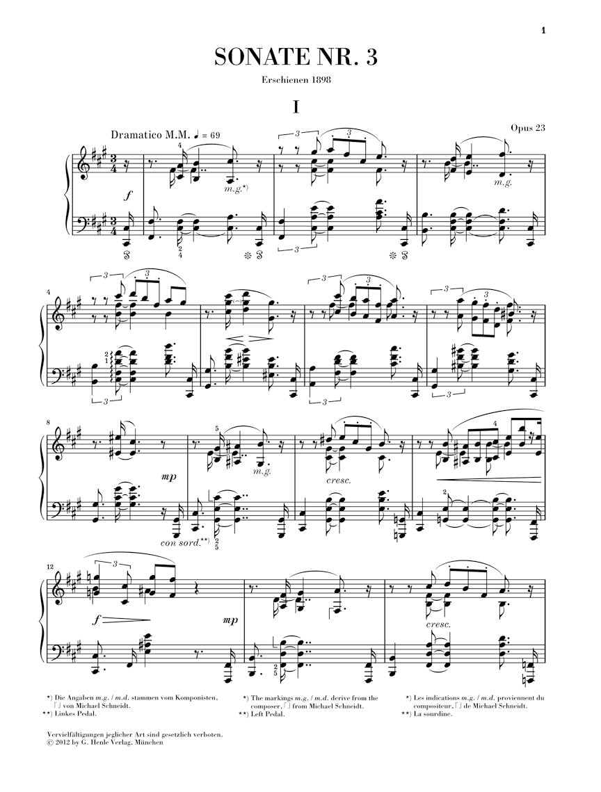 Scriabin: Piano Sonata No. 3 in F-sharp Minor