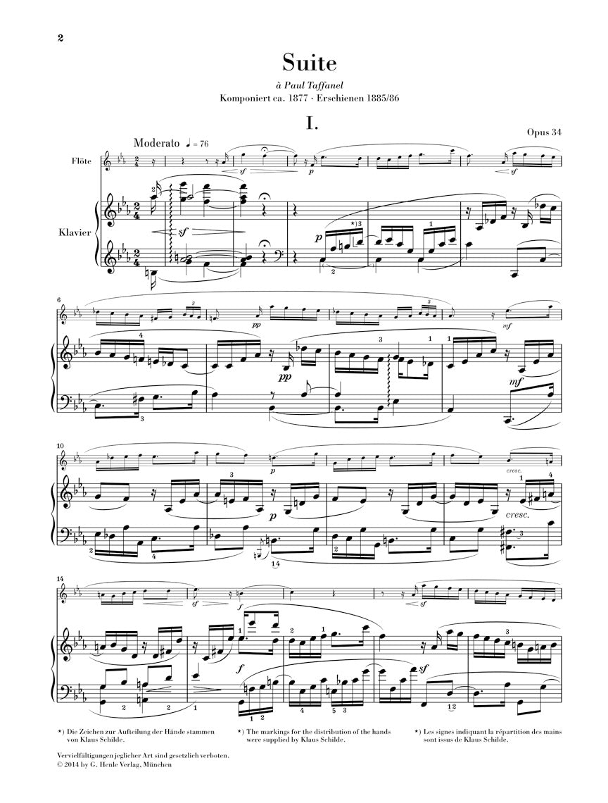 Widor: Suite for Flute and Piano, Op. 34