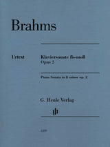 Brahms: Piano Sonata in F-sharp Minor, Op. 2