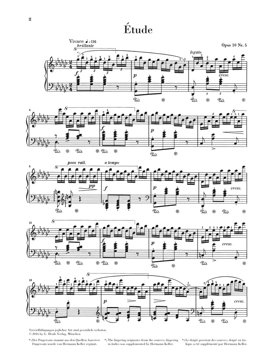 Chopin: Etude in G-flat Major, Op. 10, No. 5