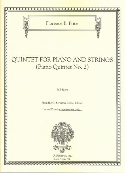 Price: Piano Quintet No. 2