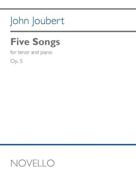 Joubert: Five Songs, Op. 5