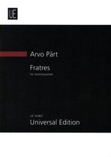 Pärt: Fratres (for string quartet)