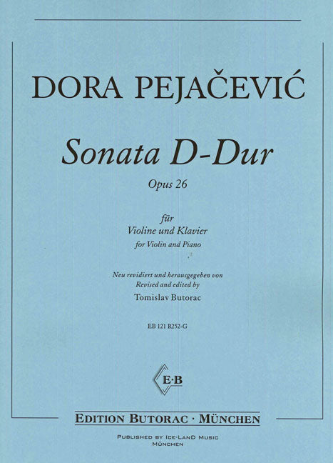 Pejačević: Violin Sonata in D Major, Op. 26